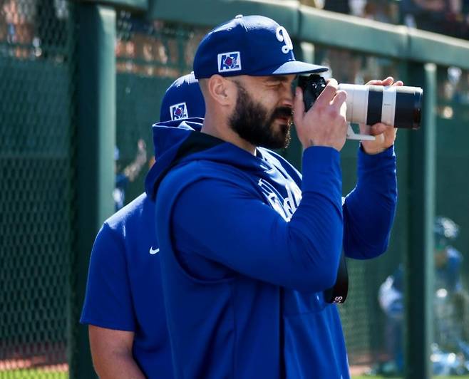 올 시즌을 앞두고 다저스와 계약한 태너 스콧. 시범경기 첫 등판에선 고전했다. 사진=다저스 SNS