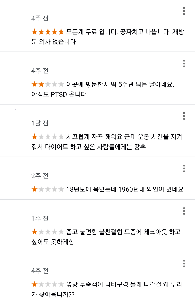 2a.png 평점은 박았지만 이용객이 많은 숙박업소 후기