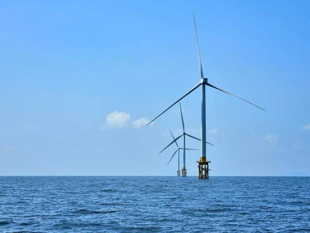 서남해 해상풍력 실증 단지. 한국일보 자료사진