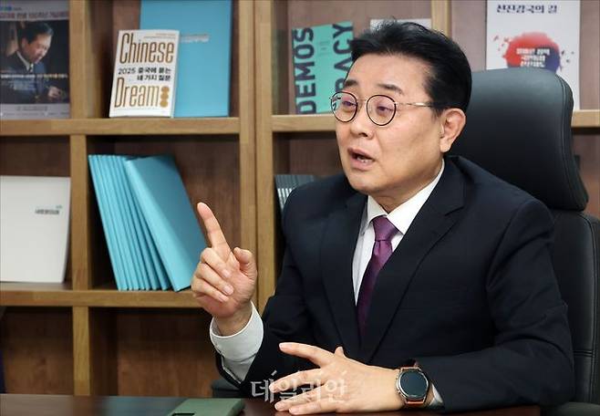 전병헌 새미래민주당 대표가 지난달 27일 서울 여의도 새미래민주당 중앙당사에서 데일리안과 인터뷰를 하고 있다. ⓒ데일리안 홍금표 기자