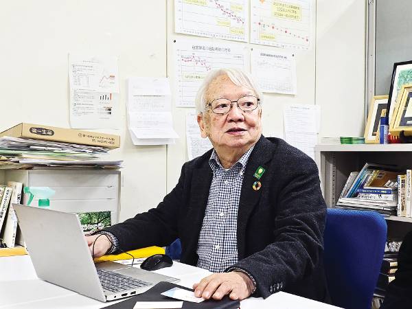 사토 이사장 모습.