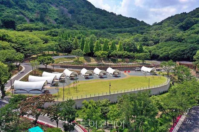 진주시 월아산자연휴양림야영장/사진-경남도