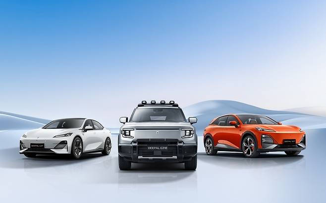 창안자동차 산하 디팔의 전기차 제품군.