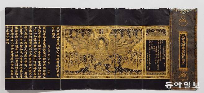 고려 1334년의 보물 ‘감지금니 대방광불화엄경입불사의해탈경계보현행원품’