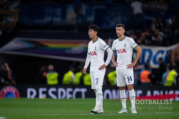 손흥민(왼쪽), 페리시치(오른쪽). 게티이미지코리아