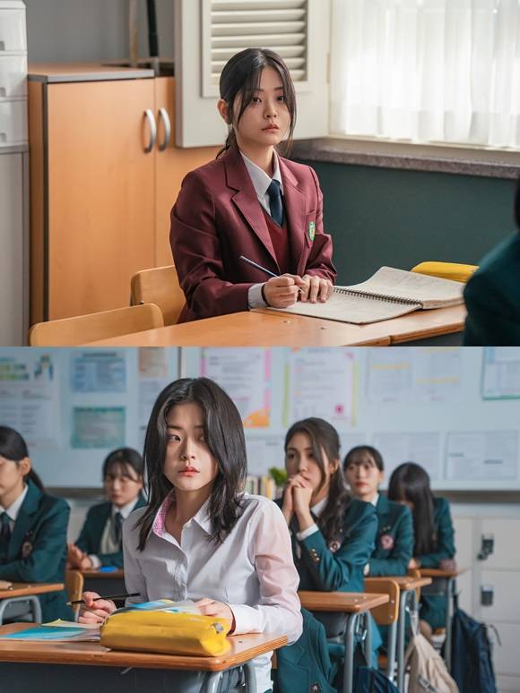 배우 정수빈이 STUDIO X+U 드라마 '선의의 경쟁'에서 우슬기 역을 맡아 이혜리와 호흡을 맞췄다. /STUDIO X+U