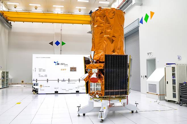 쎄트렉아이가 개발한 초고해상도 상용 지구관측위성 스페이스아이-티(SpaceEye-T). / 쎄트렉아이 제공