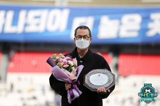 송재익 캐스터. 사진=한국프로축구연맹