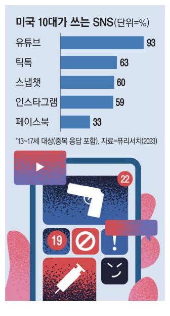 미국 10대가 쓰는 SNS. 매경DB
