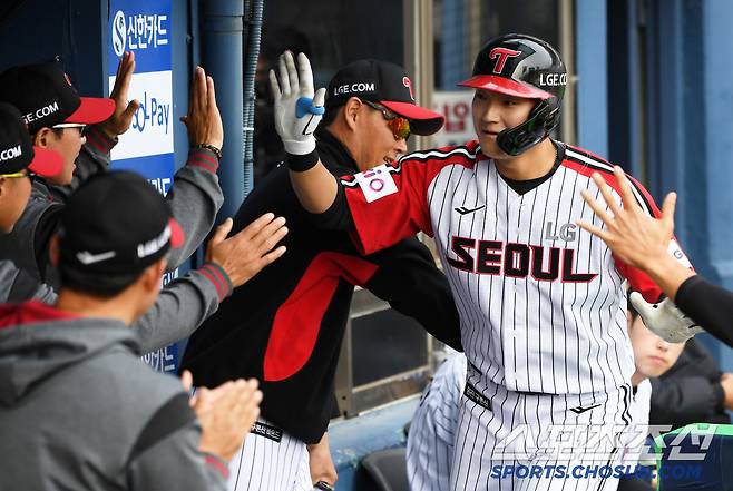 대타 기회를 준 염경엽 감독에게 눈도장 제대로 쾅.