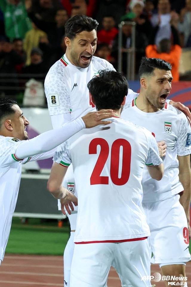 이란은 타레미의 멀티골에 힘입어 4회 연속 월드컵 진출에 성공했다. 사진(테헤란 이란)=AFPBBNews=News1