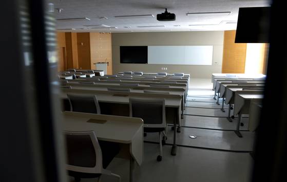 대전의 한 의과대학 강의실이 지난 17일 텅 비어있다. 프리랜서 김성태
