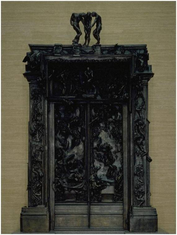 오귀스트 로댕, 지옥의 문 “여기에 들어오는 그대, 모든 희망을 버릴지어다.” 단테 알리기에리의 《신곡》 속 지옥의 문에 새겨진 문장이다. 카미유는 작업 중 이 글을 거듭 읽고서도 생각하지 못했을 것이다. 로댕이 그녀에게 ‘구원의 문’이 아닌 ‘지옥의 문’이 되리라곤.