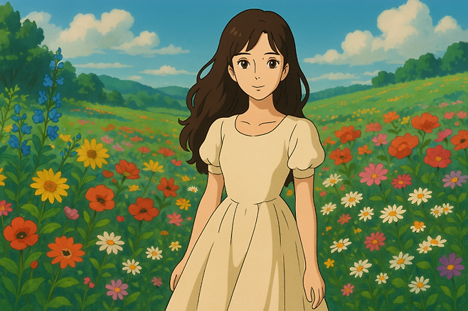 기자의 사진을 챗GPT로 생성한 지브리 스타일 이미지