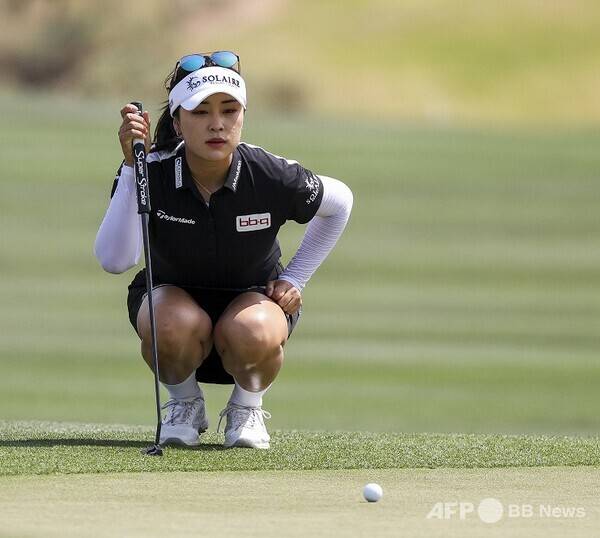 김효주 프로가 우승을 차지한 2025년 미국여자프로골프(LPGA) 투어 포드 챔피언십 프리젠티드 바이 와일드 호스 패스에 함께 출전한 LPGA 투어 루키 윤이나. 사진제공=ⓒAFPBBNews = News1