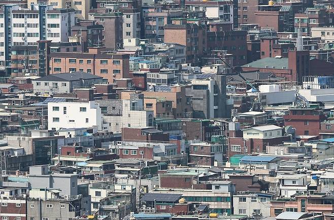 서울 시내 빌라 밀집 지역 모습 사진=뉴스1