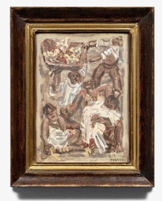 "Family with Chickens" by Lee Jung-seob (Courtesy of Gallery Hyundai)