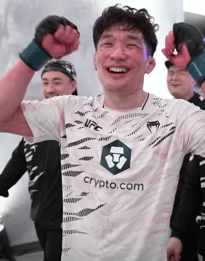 UFC 데뷔전에서 승리한 이창호. 사진=UFC 코리아 SNS