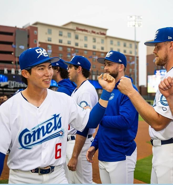 ▲ LA 다저스 산하 트리플A 오클라호마시티 코메츠에서 새 시즌을 맞은 김혜성은 현재 미국 야구와 바뀐 타격폼에 적응하는 단계를 거치고 있다. ⓒ오클라호마시티 코메츠