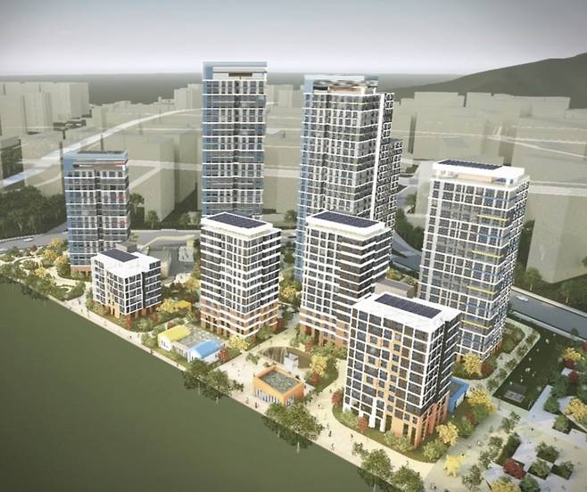 하남교산 A1블록 기본설계 조감도