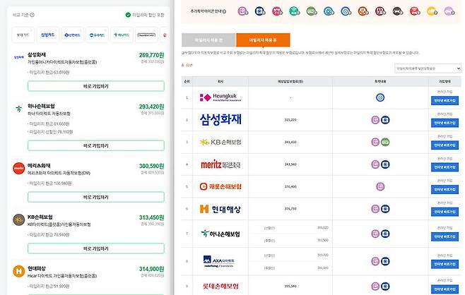 기존 보험다모아는 예상 납입가격과 플랫폼 가격이 조금 달랐는데, 새 플랫폼은 거의 정확하게 가격이 나온다 / 출처=IT동아