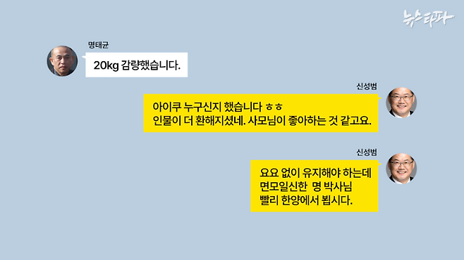 ▲신성범 의원과 명태균 씨가 나눈 카카오톡(2022.9.19.) 명태균PC 포렌식 복원 후 이미지 재구성