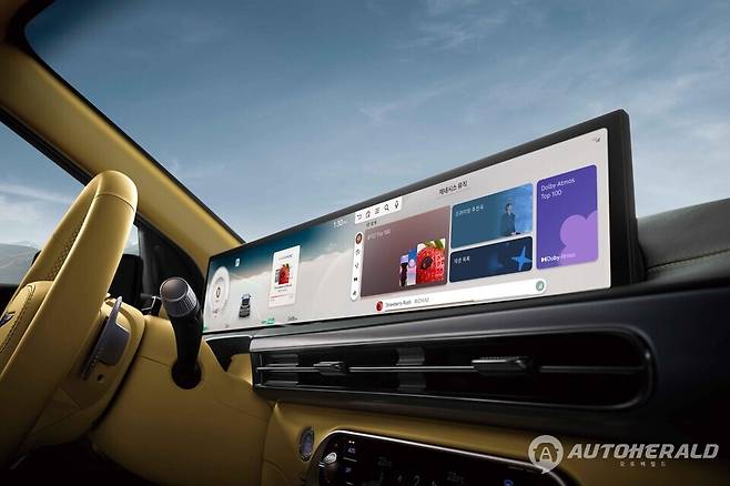 제네시스 뮤직 적용 화면(현대차그룹)