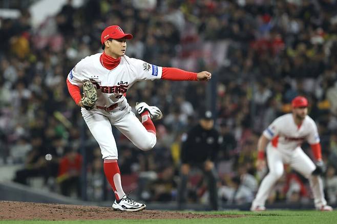 ▲ 팔꿈치 굴곡근 손상으로 1군 전열에서 이탈한 곽도규 ⓒKIA타이거즈