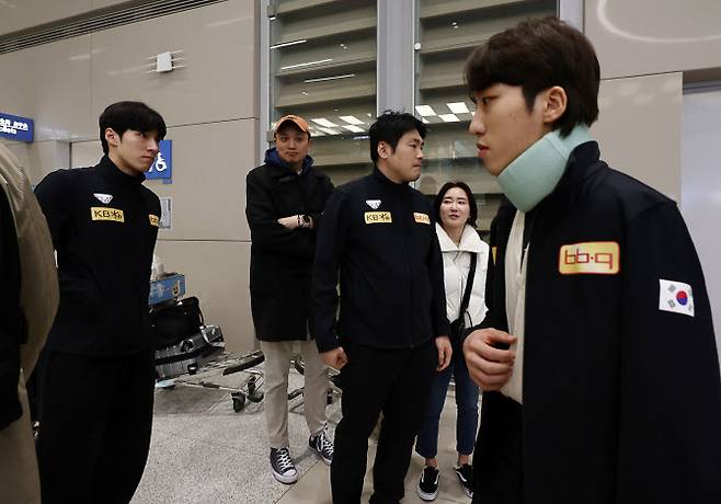 황대헌과 박지원. 사진=연합뉴스