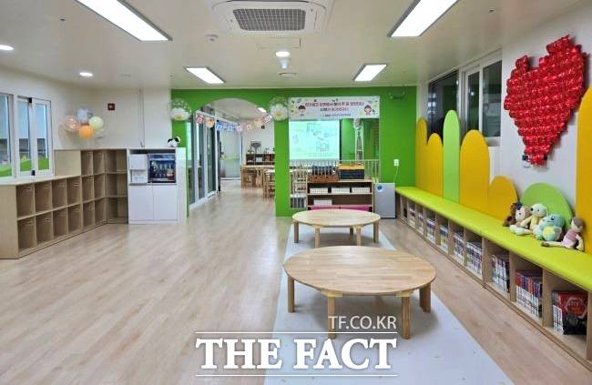 아이누리 돌봄센터 장현서한이다음포레미엘점 내부 전경./시흥시