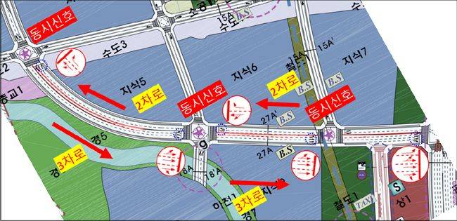 교통개선대책 3단계 개념도./과천시