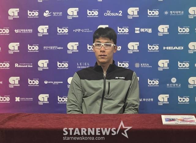 경기 후 만난 정현. /사진=이원희 기자