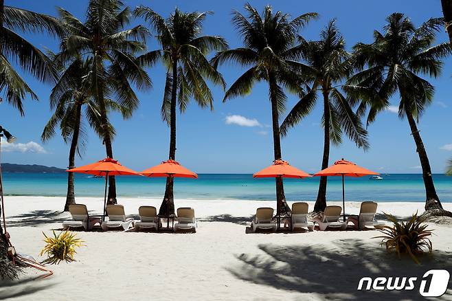 사진은 필리핀 유명 관광지 보라카이 해변. ⓒ 로이터=뉴스1 ⓒ News1 박재하 기자