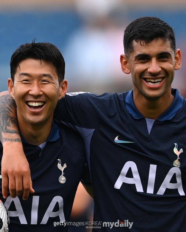 손흥민과 크리스티안 로메로/게티이미지코리아