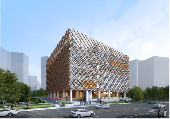 서울 서대문구 북가좌동 479에 들어설 ‘김병주도서관’의 투시도. 서울시 제공