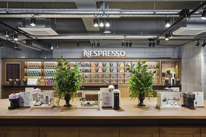 네스프레소 '버츄오 하우스' 팝업 내부. 사진=네스프레소 제공