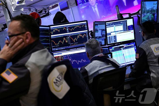미증시 트레이더들. ⓒ 로이터=뉴스1