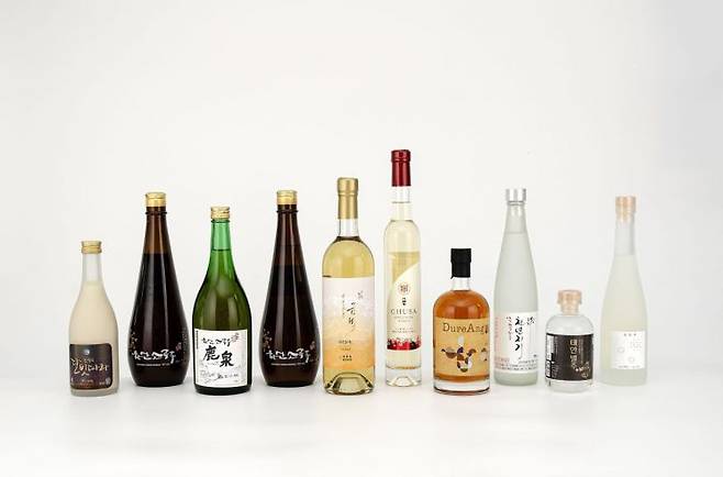 올해의 충남 술 톱텐으로 선정된 전통주 10종