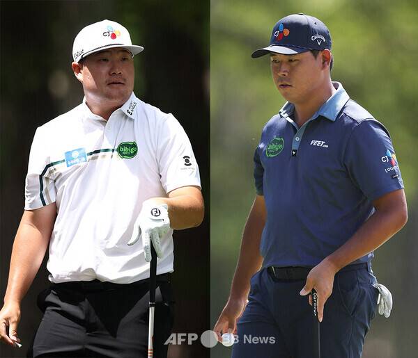 2025년 미국프로골프(PGA) 투어 시그니처 대회인 RBC 헤리티지 대회에 출전한 임성재 프로, 우승 경쟁에 뛰어들었던 김시우 프로가 최종라운드에서 경기하는 모습이다. 사진제공=ⓒAFPBBNews = News1