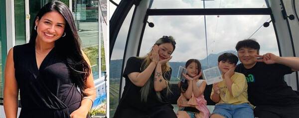 지난 16일 평택 팽성대교에서 투신한 젊은 여성을 구한 시민들 Janice Cartagene Bonilla씨(좌측), 민경찬씨 맨우측