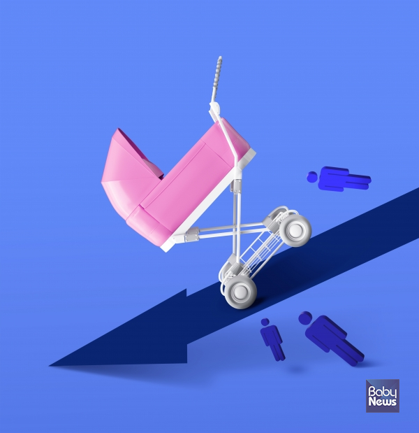 2024년 기준 우리나라 합계출산율은 0.75명으로 전년 대비 소폭 상승했지만, 여전히 OECD 회원국 중 최저수준에 머물러 있다. ⓒ베이비뉴스