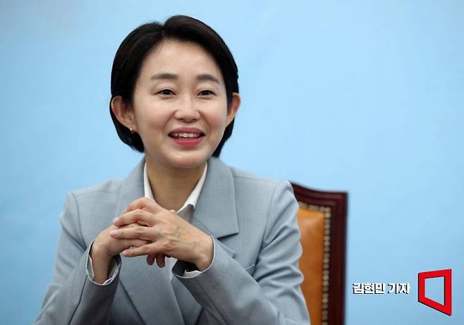 김재연 진보당 대선 후보가 21일 국회에서 아시아경제와 인터뷰를 하고 있다. 2025.4.21 김현민 기자