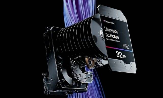 32TB 울트라스타 DC HC690 SMR HDD. (사진=웨스턴디지털)