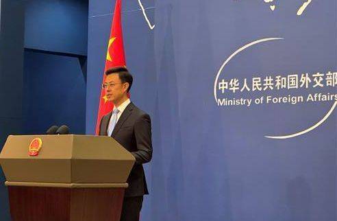 궈자쿤 중국 외교부 대변인이 지난 1월 6일 중국 베이징 외교부 청사에서 열린 정례 브리핑서 발언하고 있다. 연합뉴스