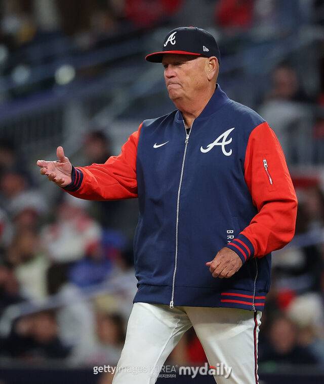 애틀랜타 브레이브스 리이언 스닛커 감독./게티이미지코리아
