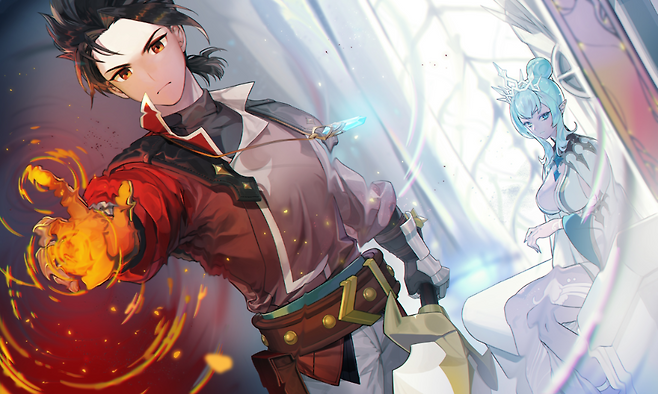 시나리오 일러스트 연출.