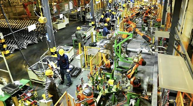 중국의 자동차 부품 생산 공장 /AFPBBNews=뉴스1
