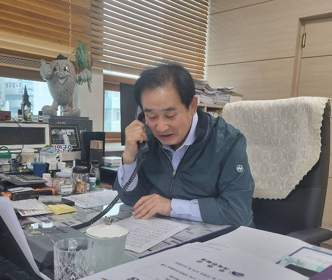 송기섭 진천군수. 진천군 제공