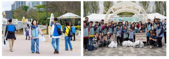 광나루한강공원에서 펼쳐진 ‘우리동네 한강공원 가꾸기’ 줍깅 활동