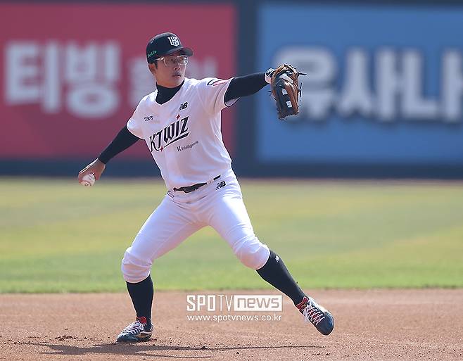 ▲ 올 시즌을 앞두고 kt와 4년 40억 원에 계약한 허경민은 구단의 기대대로 좋은 성적을 거두고 있다 ⓒ곽혜미 기자